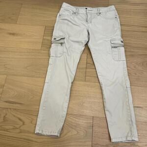 SUKO Jeans Women’s Cargo Pants Size 6 Light Beige Stretch